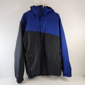 686 Michaela Kira West Snowboarding Jacket Mens Medium Blue Black